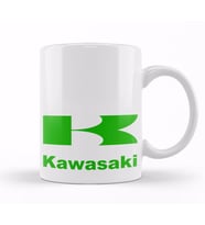 Motor Kawasaki Logo Kupa Bardak Porselen