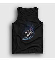 Presmono Unisex Siyah Surfer Astronaut Space Astronot Uzay Atlet 283988tt
