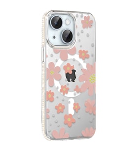 Joko Apple İphone 14 Floral Magsafe Kapak - Pembe