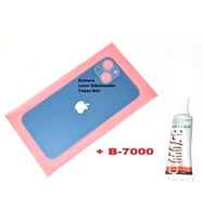 Tkgz İPhone 13 Arka Pil Batarya Kapağı (CAM+B-7000) MAVİ