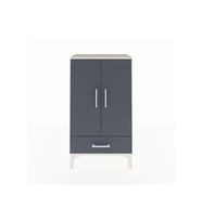 Arges Komodin 3 Raflı Tek Çekmeceli 2 Kapaklı 60x30x106 Aytaşı-Antrasit
