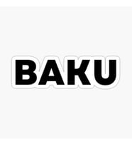 Azerbaijan Bakü 18 Cm Araba Arka Cam Sticker MD4