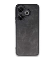 Xiaomi Redmi 13 4G Kılıf Aras Deri Kapak - Siyah