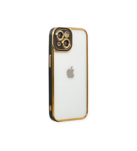 Çınarcık Dev iPhone 14 Plus Kılıf Liva Lens Silikon - Siyah