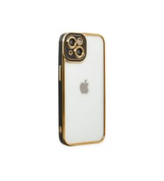 Çınarcık Dev iPhone 14 Plus Kılıf Liva Lens Silikon - Siyah