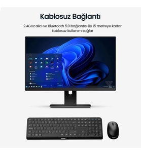 Philips Spt6407 Bluetooth Kablosuz Türkçe Q Klavye Mouse Seti Siyah