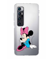 Xiaomi  Mi 10 Ultra  Kamera Korumalı Kapak Minnie Mouse Tasarımlı Şeffaf  Kılıf