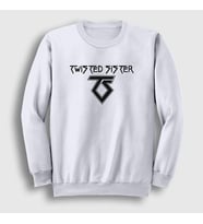 Presmono Unisex Beyaz Logo V3 Twisted Sister Sweatshirt 180159tt (Beyaz)
