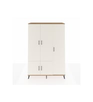 Hyperion Gardrop 7 Raflı 5 Kapaklı Tek Askılı 132x44x195 Çam-Aytaşı