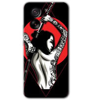 Xiaomi Mi 13T Kılıf HD Desen Baskılı Arka Kapak - Samurai Girl