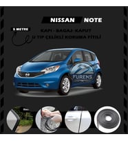 Nissan Note Oto Araç Kapı Koruma Fitili 5metre Parlak Siyah Renk