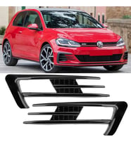 Volkswagen Golf Uyumlu 7 Sis Farı Çerçevesi Piano Black 2014-2017 (Karışık)