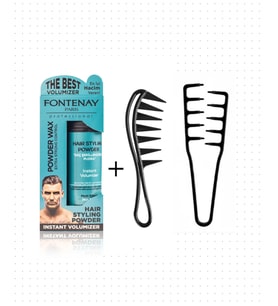 FONTENAY SAÇ PUDRA TOZ WAX MAT EFFECT 20GR + MUCİZEVİ ŞEKİL TARAĞI + ŞEKİL TARAK 3'LÜ SET