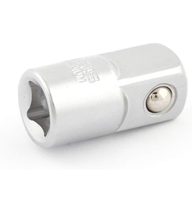 Izeltaş 1507060004 Lokma Adaptörü, Krom, 1/4"F X 3/8"M