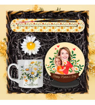 Motto Gift Anneler Gününe Özel Sarı Papatya Koleksiyonu Karikatür Biblolu Hediye Kutusu 113253