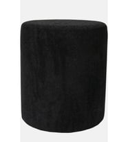 Lines Teddy Kumaş black Puf