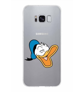 Samsung Galaxy S8 Kapak Donald Duck Tasarımlı Şeffaf Silikon Kılıf
