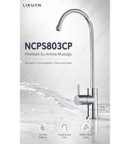 Premium Su Arıtma Musluğu Krom Tek Kollu NSF Sertifikalı NCPS803CP