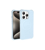 Apple iPhone 15 Pro Max Uyumlu M-safe Şarj Özellikli Airbagli Mat Görünümlü Zore Hepi Kapak (Koyu Mor)