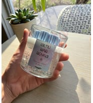 Mumelia Candles Işıltılı Kar Rüyası - Doğal Soya Cam Bardak Tasarım Dekoratif Mum