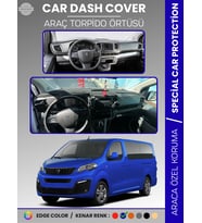 PEUGEOT TRAVELLER (2016-2023) Torpido Örtüsü Panel Koruma Torpido Koruma Tam Uyum Kaymaz Özel Kesim