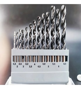 Matkap Uçları 13 Parça Profesyonel Set Metal Delme Matkap Ucu