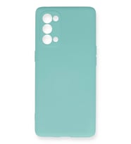 Newface Oppo Reno 5 Pro Kılıf Nano içi Kadife Silikon - Turkuaz