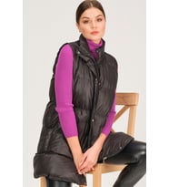Z6729 DEWBERRY HK STYLE BAYAN YELEK-SİYAH