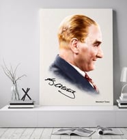 BK Gift Kişiye Özel Atatürk Temalı 50X70  KANVAS TABLO -11