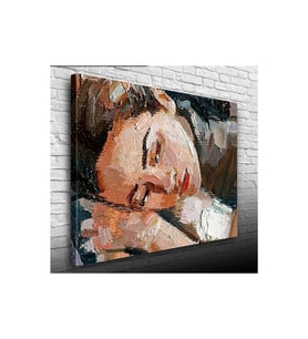 Yağlı Boya Kadın Portresi Kanvas Tablo 50 x 70