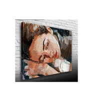 Yağlı Boya Kadın Portresi Kanvas Tablo 50 x 70