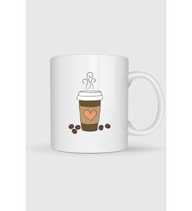 Çay Kahve Kokteyl Cafe Tasarımlı Kupa Bardak