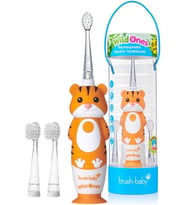 Sonic Brush-Baby WildOnes Kaplan Desenli Çocuk Şarjlı Elektrikli Diş Fırçası, Zamanlayıcılı