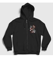 Presmono Unisex Siyah Yumeko Anime kakegurui Fermuarlı Kapüşonlu Sweatshirt 240200tt