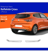 Renault Clio 5 Arka Reflektör Çerçevesi Kromu Nikelajı Set