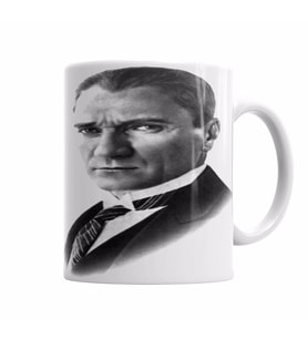 Mustafa Kemal Atatürk 02 Kupa Bardak Porselen