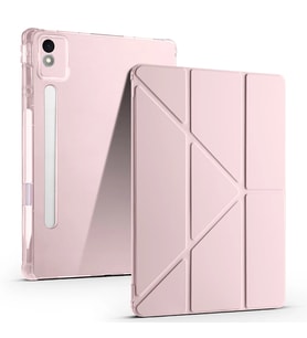 Lenovo Idea Tab Pro 12.7 TB-373FU Kılıf Zore Tri Folding Kalem Bölmeli Standlı Kılıf