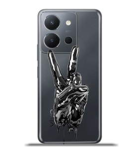 Vivo Y36 Kapak HD Renkli Dizayn Silikon Kılıf - Peace