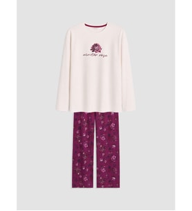 LCW DREAM Kırmızı Çiçekli Kadın Pijama Takım