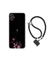 Samsung Galaxy A04e Kılıf Ipli Boyun Askılı Desenli Silikon Love 1629