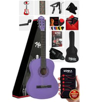 Midex CG-270PRP Mor Renk Klasik Gitar 4/4 Yetişkin Boy Sap Ayarlı Full Set