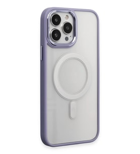 Pilelistore   iPhone 15 Pro Kılıf Room Magneticsafe Silikon - Lila