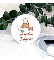 15 Adet Elbise Desenli Erkek Bebek Metal Yenidoğan Açacak Magnet-