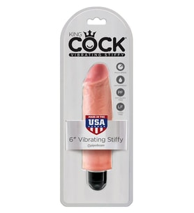 King Cock 6'' Stiffy Titreşimli Vibratör Ten 15.5 cm