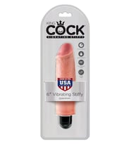 King Cock 6'' Stiffy Titreşimli Vibratör Ten 15.5 cm