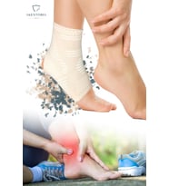  Spor Ayak Bileği Desteği Ve Koruyucu Bej Rengi Tek Parça SD-002
