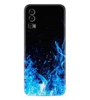 General Mobile Gm 23 Kılıf Silikon Desen Özel Seri Blue Fire 1678