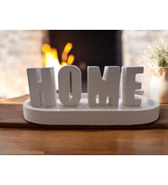Stantlı HOME yazılı biblo