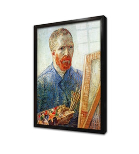 Vincent Van Gogh Portesi Çerçeveli Cam Tablo