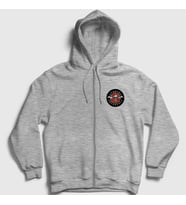 Presmono Unisex Gri Red Avenged Sevenfold Fermuarlı Kapüşonlu Sweatshirt 16180tt
